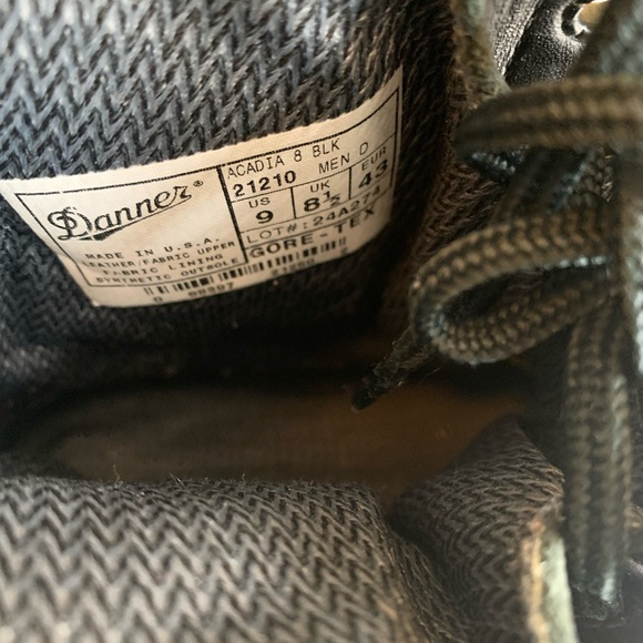 Men’s Danner Acadia 8“ Black 21210 Tactical Boots size 9 - Picture 7 of 10